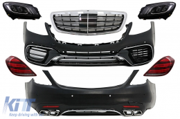 Complete Body Kit suitable for Mercedes S-Class W222 Facelift (2013-06.2017) S63 Design - COCBMBW222AMGS63FHL