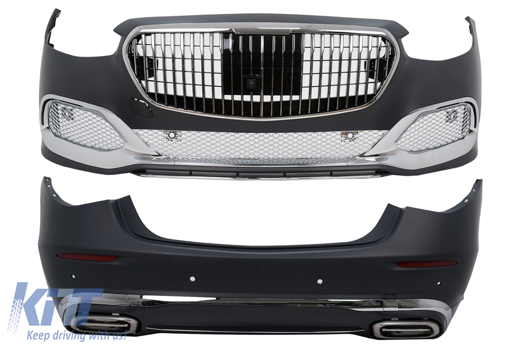 Trunk Spoiler suitable for Mercedes S-Class W223 Limousine (2020-up) Piano  Black 