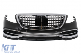 Complete Body Kit suitable for Mercedes S-Class W221 (2005-2013) Conversion to 2018 W222 Design-image-6103333