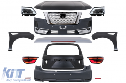 Complete Body Kit suitable for Nissan Patrol Y62 (2015-2019) Conversion to 2020 Design - CBNIPAY62