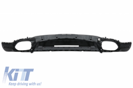 Complete Body Kit suitable for Porsche Cayenne Facelift (2014-2017) GTS Design with Exhaust Muffler Tips Glossy Black-image-6064119