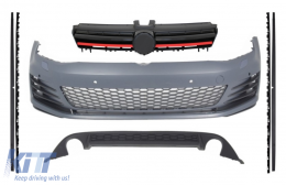 Complete Body Kit suitable for VW Golf 7 VII (2013-2016) GTI Design With Front Grille - COCBVWG7GTI