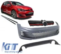 image-5-Complete Body Kit suitable for VW Golf 7 VII 2013-2016 GTI Look With Front Grille