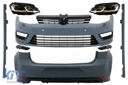 Complete Body Kit suitable for VW Golf 7 VII (2012-2017) With LED Headlights Sequential Dynamic Turning Lights R-line Look