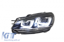 Complete Body Kit suitable for VW Golf VI 6 MK6 (2008-2013) R20 Design with Headlights and Taillights Dynamic Turning Light-image-6052265