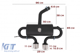 Complete Body Kit suitable for VW Golf VI 6 MK6 (2008-2013) R20 Design Exhaust System Catback Muffler-image-6052593