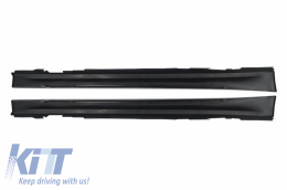 Complete Body Kit with Carbon Fiber Exhaust Muffler Tips suitable for BMW F30 (2011-2019) EVO II M3 CS Style Without Fog Lamps-image-6059567