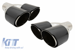 Complete Body Kit with Carbon Fiber Exhaust Muffler Tips suitable for BMW F30 (2011-2019) EVO II M3 CS Style Without Fog Lamps-image-6059572