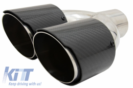 Complete Body Kit with Carbon Fiber Exhaust Muffler Tips and Front Fenders suitable for BMW F30 (2011-2019) EVO II M3 CS Style Without Fog Lamps-image-6059649