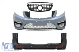 image-26-Complete Body Kit with Central Grille All Black suitable for Mercedes V-Class (2014-03.2019) GT R Design