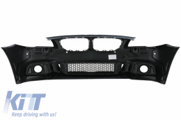 Complete Body Kit with Central Grilles Double Stripe Piano Black suitable for BMW 5 Series F10 LCI (2014-2017) M-Technik Design-image-6065666
