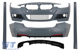 Complete Body Kit with Diffuser Left Outlet suitable for BMW 3 Series F30 (2011-2019) M-Performance Design - COCBBMF30MTRDLO
