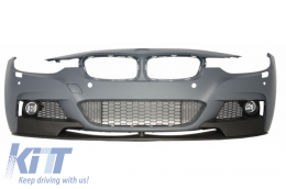 Complete Body Kit With Dual Twin Exhaust Muffler Tips Carbon Fiber Matte suitable for BMW 3 Series F30 (2011-2019) M-Performance Design-image-6062529