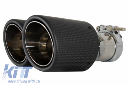 Complete Body Kit With Dual Twin Exhaust Muffler Tips Carbon Fiber Matte suitable for BMW 3 Series F30 (2011-2019) M-Performance Design-image-6062538