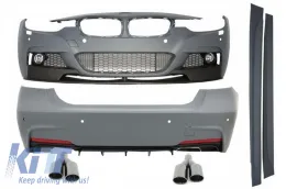 image-29-Complete Body Kit with Exhaust Muffler Tips Black suitable for BMW 3 Series F30 (2011-2019) M-Performance Design