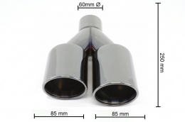 Complete Body Kit with Exhaust Muffler Tips Black suitable for BMW 3 Series F30 (2011-2019) M-Performance Design-image-6018309