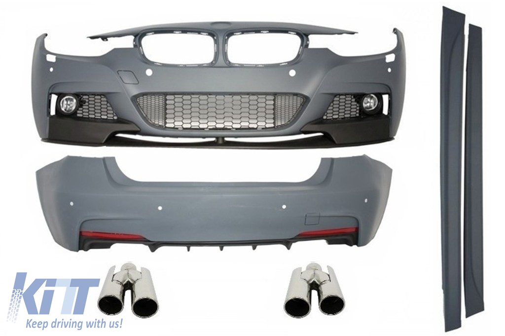 Komplett karosszériakészlet kipufogóvégekkel, a BMW F30 (2011-től felfelé) M-Performance Design számára