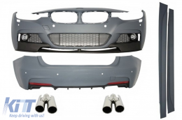 Complete Body Kit with Exhaust Muffler Tips suitable for BMW F30 (2011-up) M-Performance Design