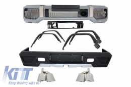 Complete Body Kit with Exhaust Muffler Tips suitable for MERCEDES Benz W463 G-Class G63 G65 A-Design - CORBMBW463AMGE176L