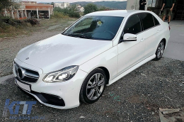 Complete Body Kit with Exhaust Tips suitable for Mercedes E-Class W212 Facelift (2013-2016) E63 Design-image-6113470
