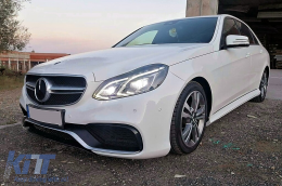 Complete Body Kit with Exhaust Tips suitable for Mercedes E-Class W212 Facelift (2013-2016) E63 Design-image-6113472