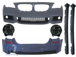 image-44-Complete Body Kit with Fog Light Projectors Smoke suitable for BMW F11 (2010-2014) M Design Black
