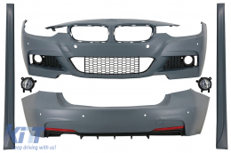 Complete Body Kit with Fog Lights Projectors suitable for BMW 3 Series F30 (2011-2019) M-Technik Design - COCBBMF30MTFL