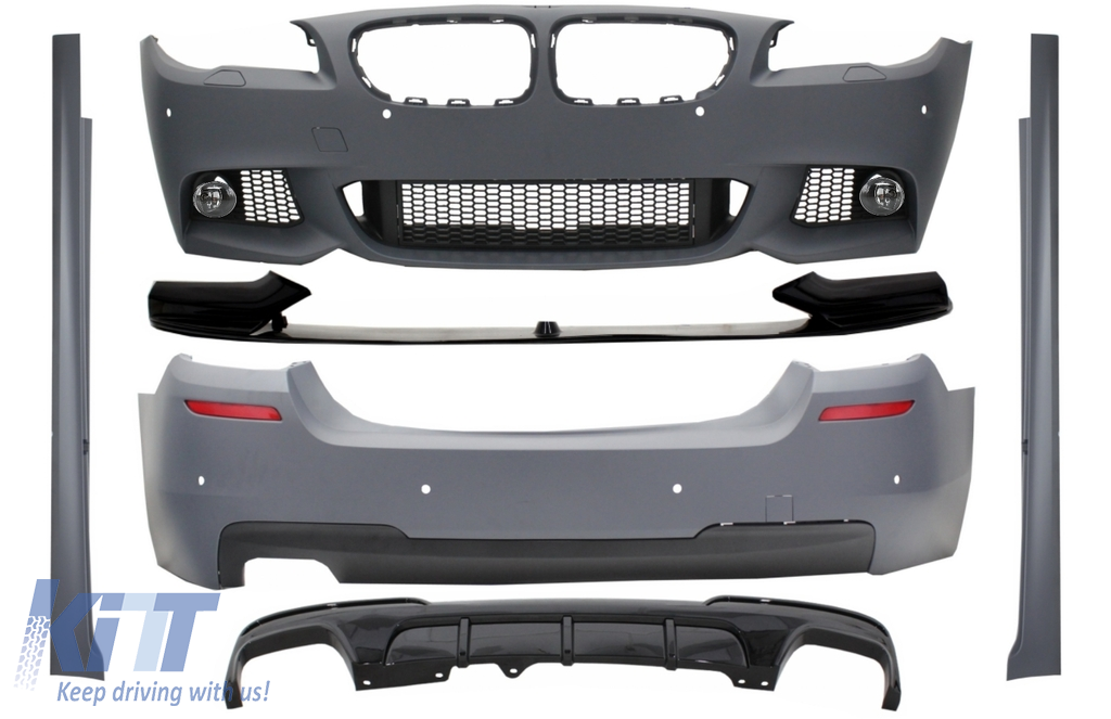 Komplett karosszériakészlet első légterelővel és diffúzorral, alkalmas BMW 5-ös sorozat F10 (2011-2014) M-Performance Designhoz