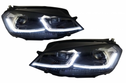 Complete Body Kit with G7.5 Look Headlights LED Dynamic Turning Lights suitable for VW Golf 7 VII (11/2012-07/2017) R Design-image-6048551