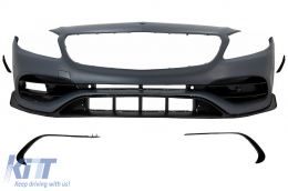 Complete Body Kit with Grille suitable for Mercedes A-Class W176 (2012-2018) Facelift A45 Design-image-6050079