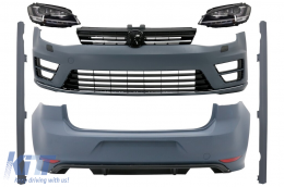 Complete Body Kit with Headlights 3D LED DRL suitable for VW Golf 7 VII (11/2012-07/2017) R Design - COCBVWG7R20