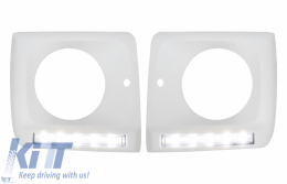 Complete Body Kit with LED DRL Headlights Covers suitable for Mercedes G-Class W463 (1989-2017) G63 G65 Design-image-6034535