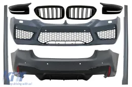 image-15-Complete Body Kit with Mirror Covers and Grilles Piano Black suitable for BMW 5 Series G30 (2017-2019) M5 Design
