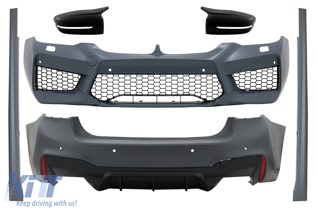 Komplett karosszériakészlet tükörborításokkal, BMW 5-ös sorozatú G30 (2017-2019) M5 Design számára