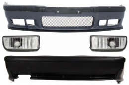 Complete Body Kit  suitable for BMW 3 Series E36 (1992-1998) M3 Design With Chrome Fog Lights - COCBBME36M3FC