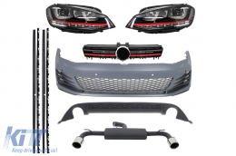 Complete Body Kit  suitable for VW Golf VII 7 ( 2013-2016 ) GTI Design - COCBVWG7GTIESH