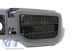 Complete Conversion Body Kit suitable for Mercedes G-Class W463 (1989-2017) G63 G65 Design with Front Grille Panamericana All Piano Black-image-6047056
