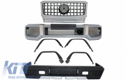 Complete Conversion Body Kit suitable for MERCEDES G-Class W463 (1989-2017) G63 G65 Design with Front Grille Panamericana Silver