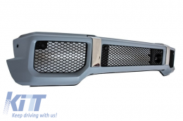 Complete Conversion Body Kit suitable for MERCEDES G-Class W463 (1989-2017) G63 G65 Design with Front Grille Panamericana Silver-image-6047087
