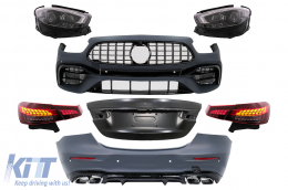 Complete Conversion Body Kit suitable for Mercedes E-Class W213 (2016-2019) to Facelift 2020 E63s Design