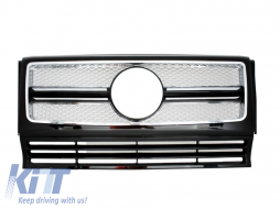 Complete Conversion Front Bumper Assembly suitable for Mercedes G-Class W463 (1989-2018) Chrome-image-6067208