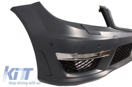 Complete Conversion Retrofit Body Kit with Halogen Headlights LED DRL suitable for Mercedes W204 (2007-2014) C-class Facelift C63 Design-image-5995094