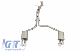 Complete Exhaust System suitable for Audi A7 4G (2010-2018) Petrol Engine 2.5L/2.8L/2.0T/1.8T/3.0T with Valvetronic - ESAUA7