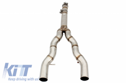 Complete Exhaust System suitable for BMW 5 Series F10 (2011-2016) Petrol 1.6/2.0 L 520i N2B20/NB20B16 / 528i NB20B20 Turbocharged I4 Twin Double Exhaust Pipes M5 M Sport Design with Valvetronic-image-6045034