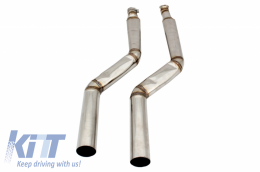 Complete Exhaust System suitable for BMW 5 Series F10 (2011-2016) Petrol 1.6/2.0 L 520i N2B20/NB20B16 / 528i NB20B20 Turbocharged I4 Twin Double Exhaust Pipes M5 M Sport Design with Valvetronic-image-6045036