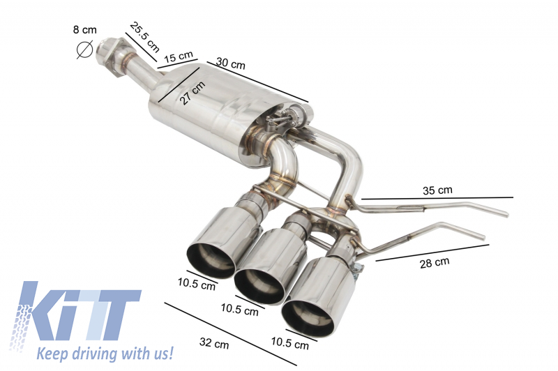 Complete Exhaust System suitable for Mercedes GClass W463 (20092018