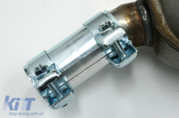 Complete Exhaust System with Twin Muffler Tips suitable for Audi Q5 8R (11.2008-2016) Chrome-image-6079798