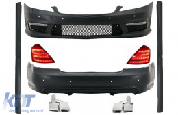 Complete Facelift Body Kit suitable for Mercedes S-Class W221 LWB (2005-2009) - COCBMBW221TE