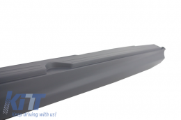 Complete Front Bumper Assembly with Central Grille suitable for Mercedes S-Class W221 (2005-2010) S63 S65 Design and Side Skirts Short Version-image-6053724
