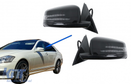 Complete Mirror Assembly suitable for Mercedes S-Class W221 (2005-2010) Facelift Design - CMAMBW221F